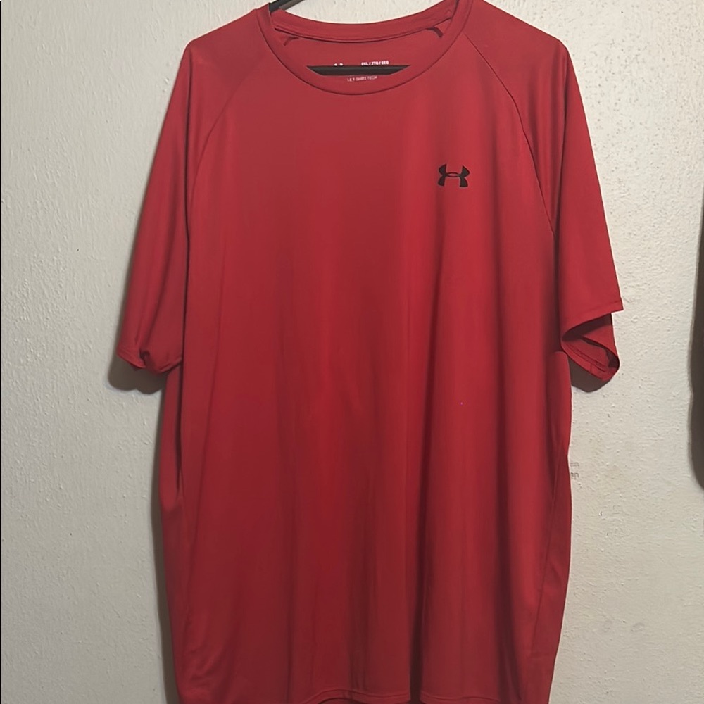Under Armour Red Short Sleeve Performance Tee